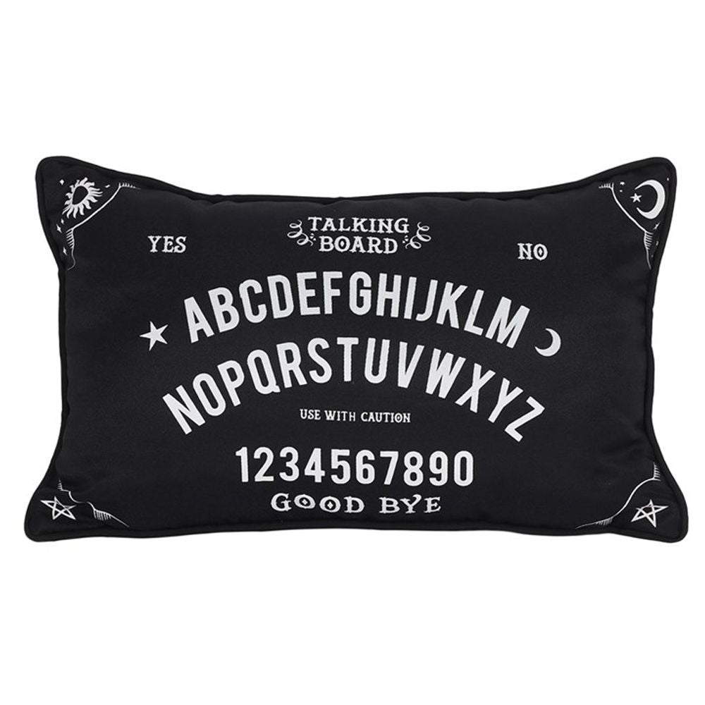 Small Rectangular Black and White Talking Board Cushion: 1 - Cushions By Gift Moments