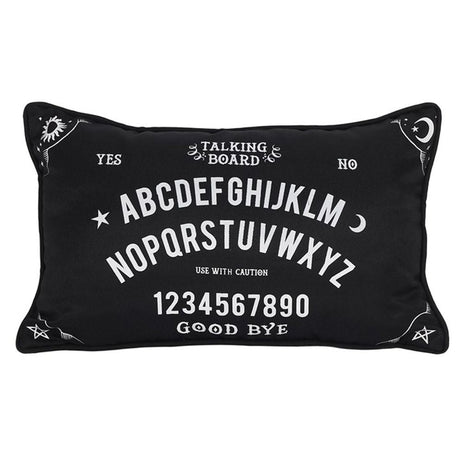 Small Rectangular Black and White Talking Board Cushion: 1 - Cushions By Gift Moments