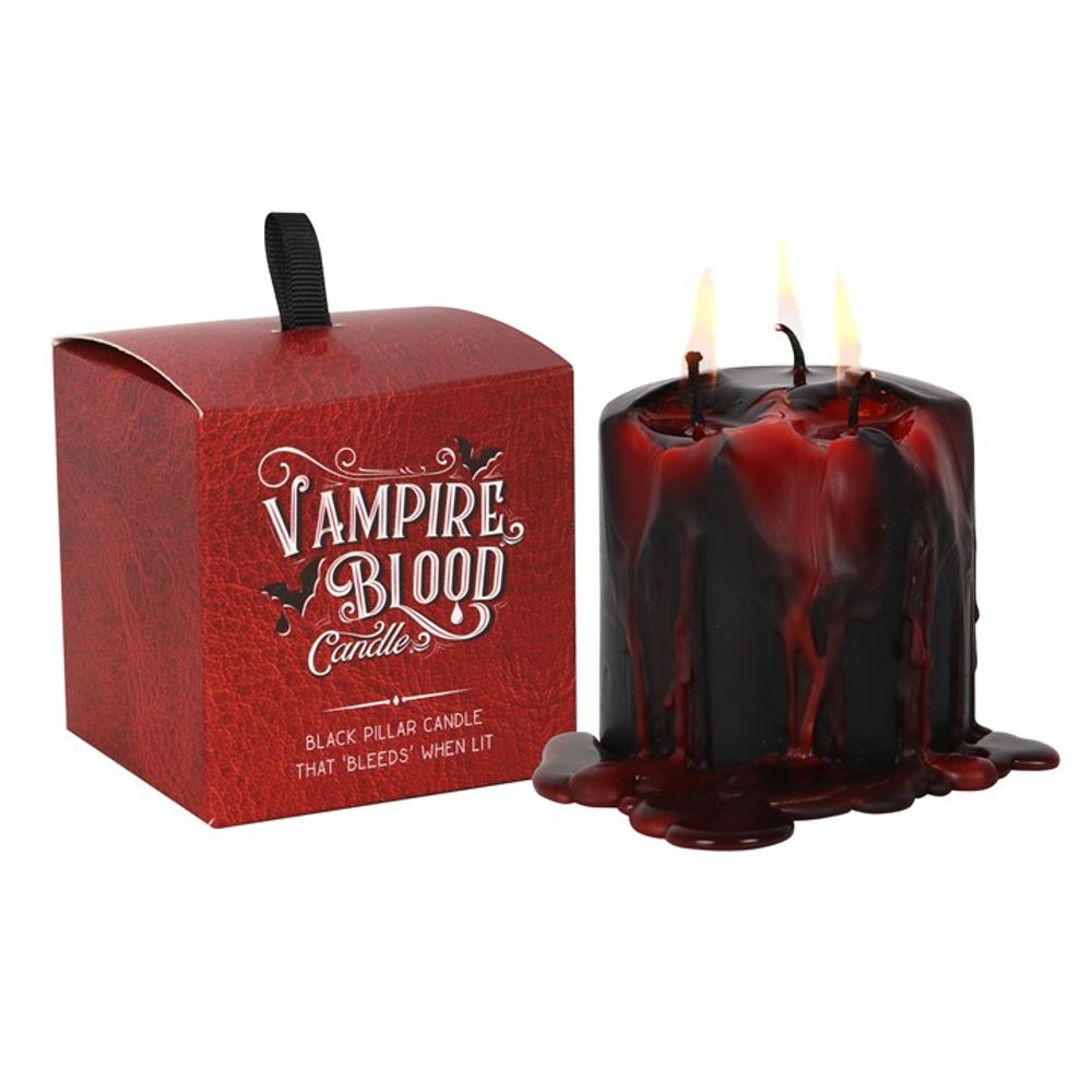Small Vampire Blood Pillar Candle: 1 - Candles By Gift Moments