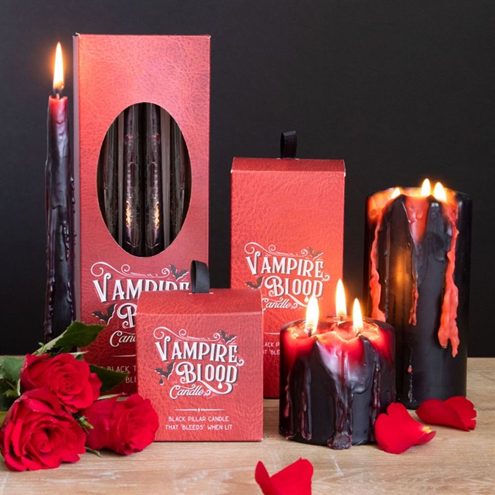 Small Vampire Blood Pillar Candle: 6 - Candles By Gift Moments