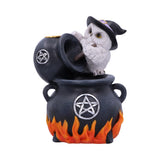 Snowy Brew Owl Backflow Incense Burner 17cm: 2 - Incense Holders By Gift Moments