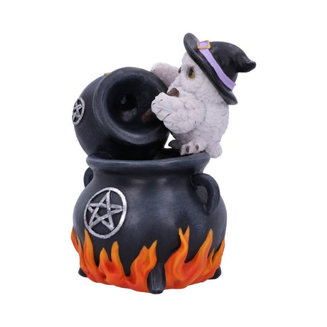 Snowy Brew Owl Backflow Incense Burner 17cm: 3 - Incense Holders By Gift Moments