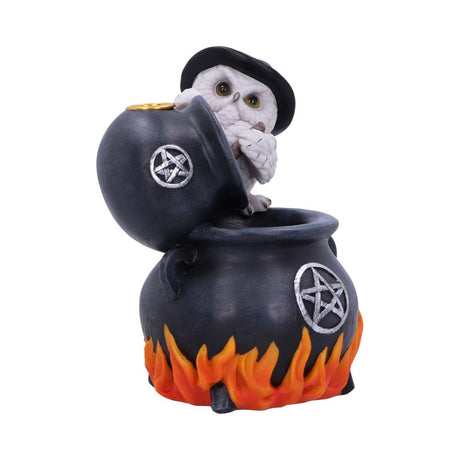 Snowy Brew Owl Backflow Incense Burner 17cm: 5 - Incense Holders By Gift Moments