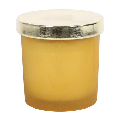 Solar Plexus Chakra Lemon Crystal Chip Candle: 4 - Candles By Gift Moments
