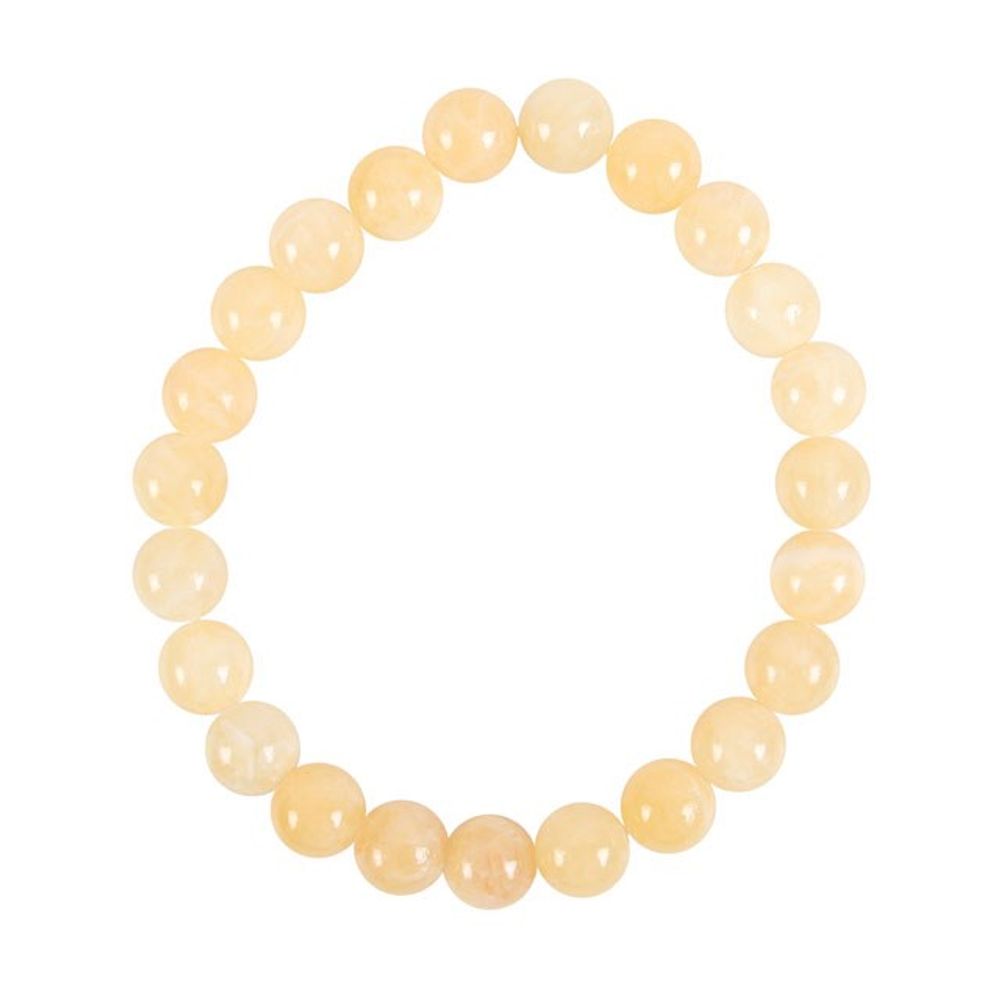 Solar Plexus Chakra Yellow Jade Gemstone Bracelet: 4 - Bracelets By Gift Moments