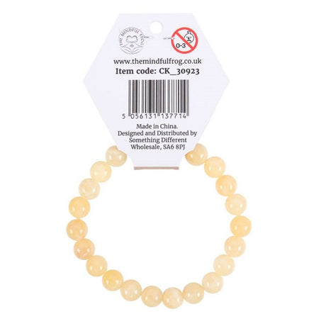 Solar Plexus Chakra Yellow Jade Gemstone Bracelet: 3 - Bracelets By Gift Moments