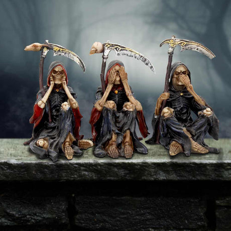 Something Wicked Three Wise Reaper Figurines: 1 - Figurines Small (Under 15cm) By NN Designs