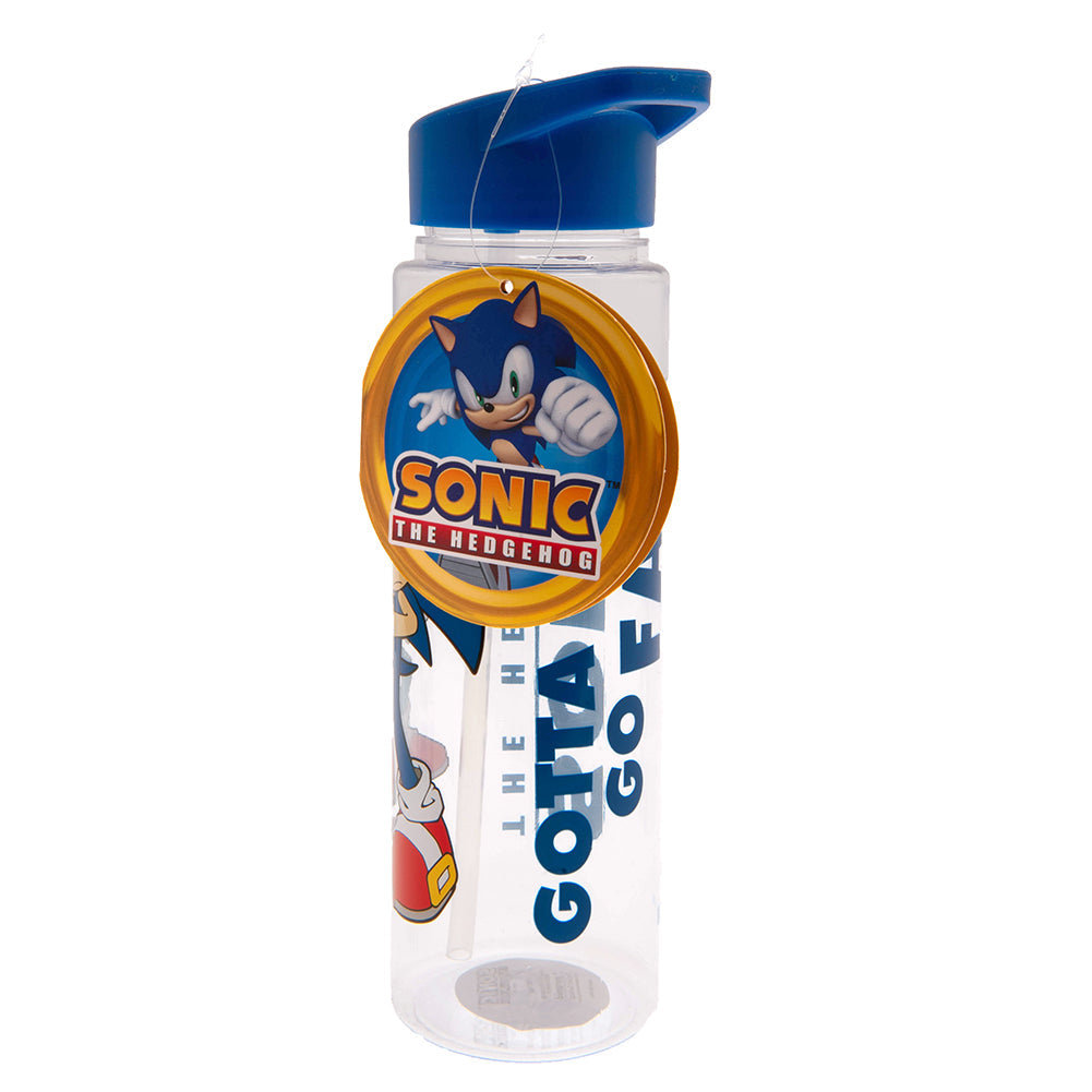 Sonic The Hedgehog Plastic Drinks Bottle: 4 Water Bottles By Sonic The Hedgehog
