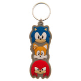 Sonic The Hedgehog Group PVC Keyring: 1 Keyrings By Sonic The Hedgehog