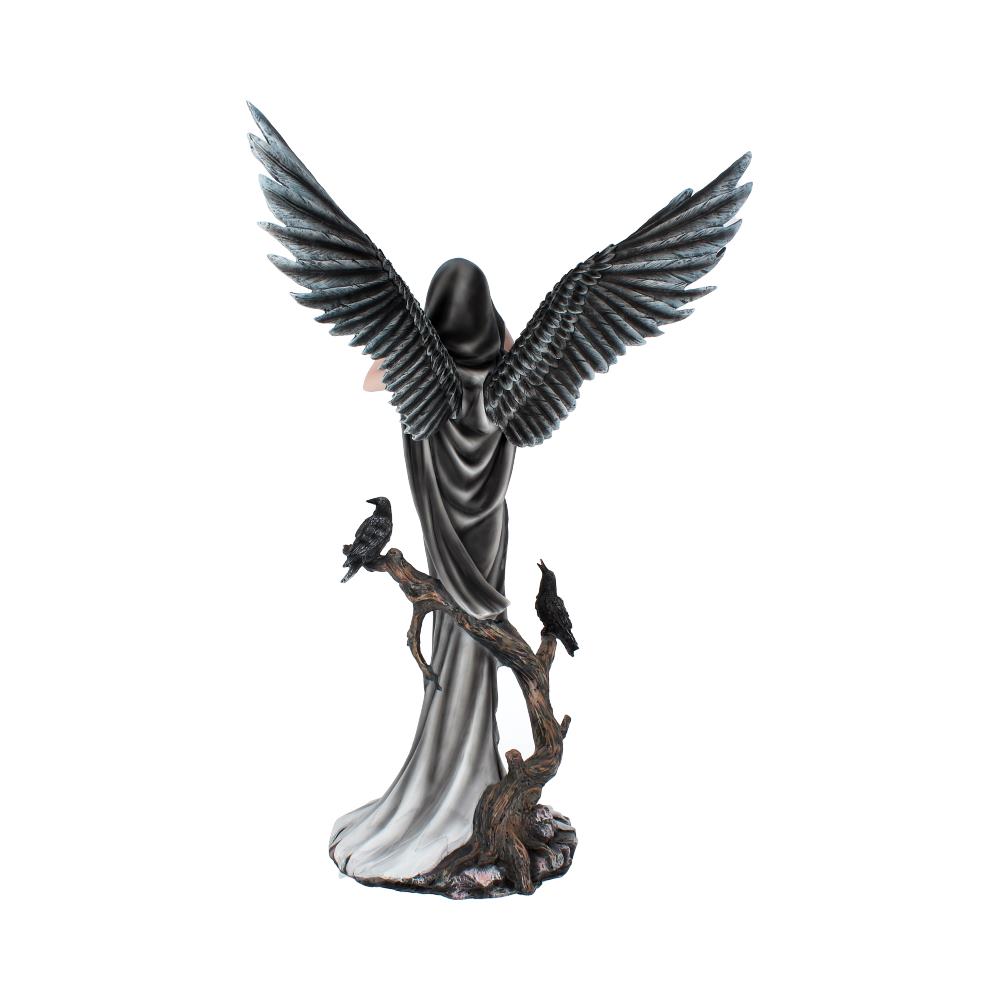Sorrel Large Dark Angel Fairy and Raven Figurine - Shop Figurines Extra Large (Over 50cm) At Gift Moments - 5