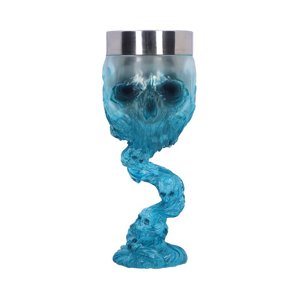 Soul Spirit Clear Blue Skull Goblet: 2 - Goblets & Chalices By NN Designs