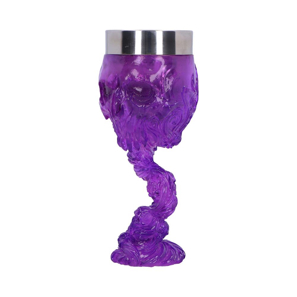 Soul Spirit Clear Purple Skull Goblet: 3 - Goblets & Chalices By NN Designs
