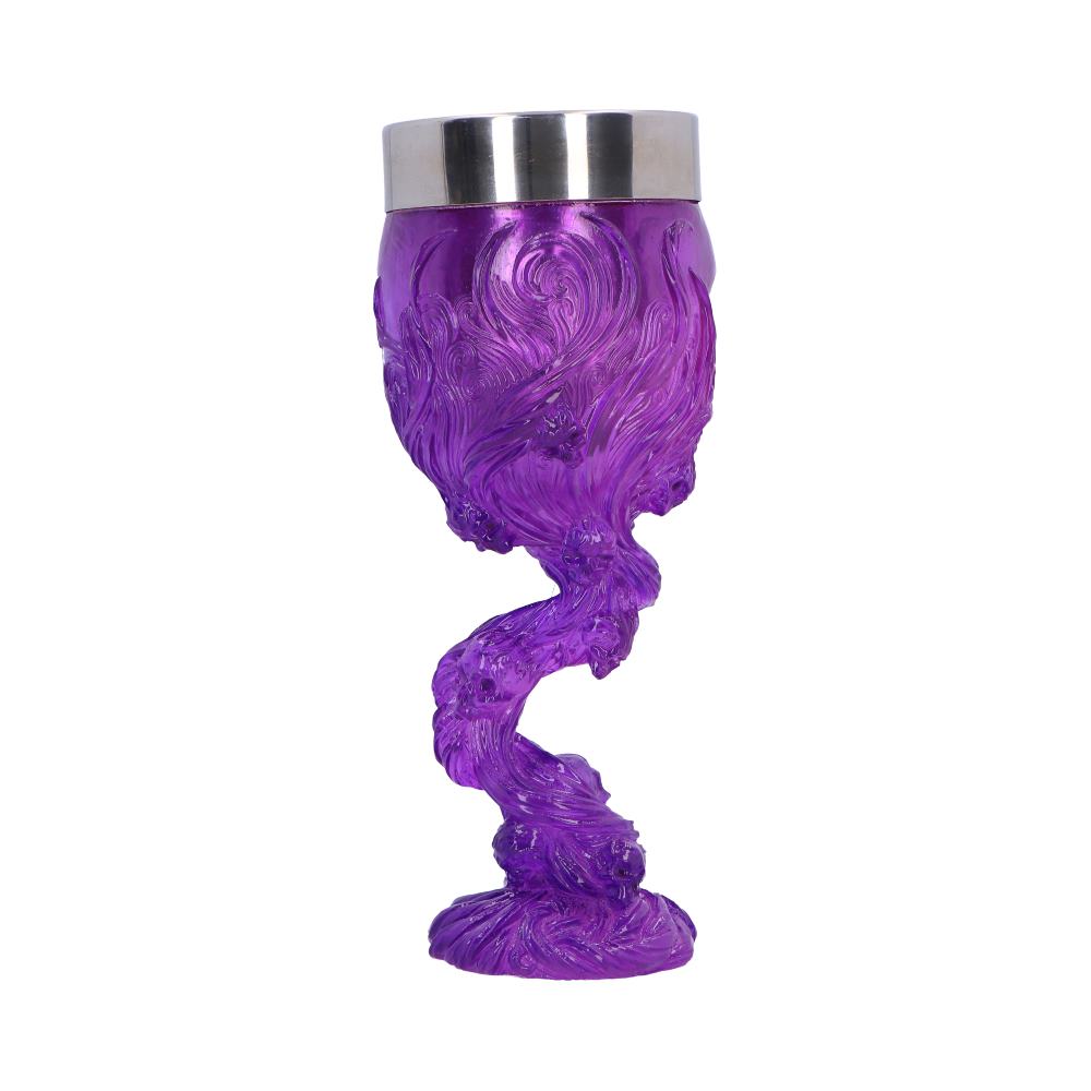 Soul Spirit Clear Purple Skull Goblet: 4 - Goblets & Chalices By NN Designs