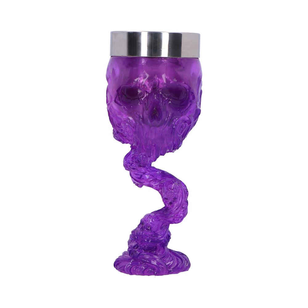 Soul Spirit Clear Purple Skull Goblet: 2 - Goblets & Chalices By NN Designs
