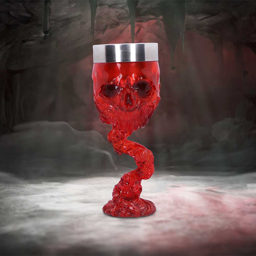 Soul Spirit Clear Red Skull Goblet: 1 - Goblets & Chalices By NN Designs