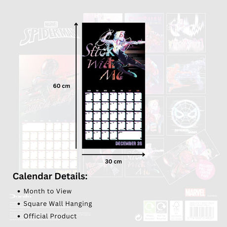 Spider-Man Square Calendar 2026: 5 - Calendars By Spider-Man