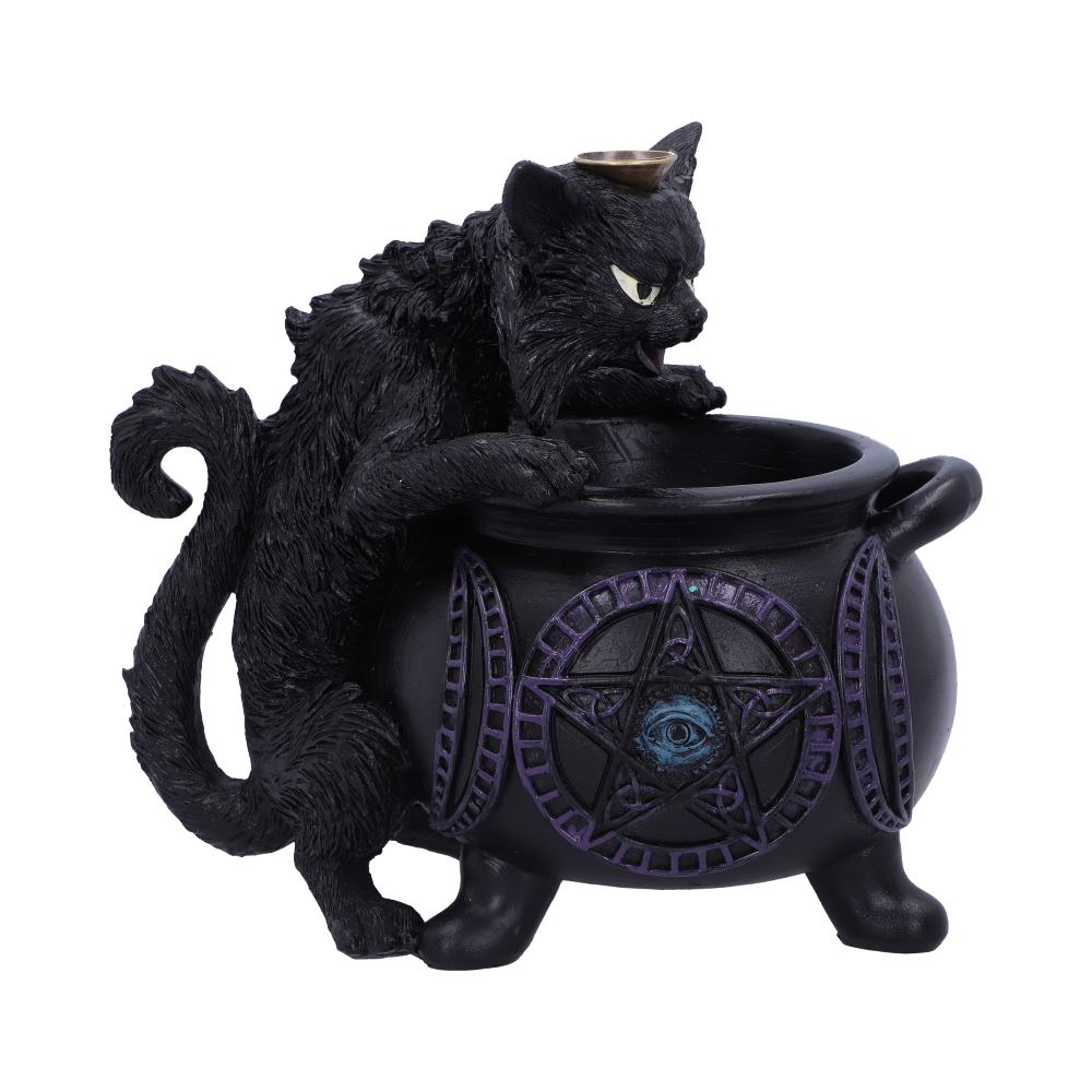 Spite’s Cauldron Gothic Backflow Incense Burner 16.3cm: 2 - Incense Holders By Gift Moments