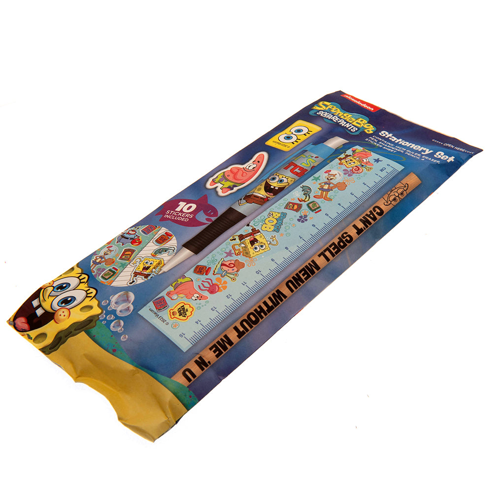 SpongeBob SquarePants 6pc Stationery Set: 5 - Pencil Cases & Sets By SpongeBob SquarePants