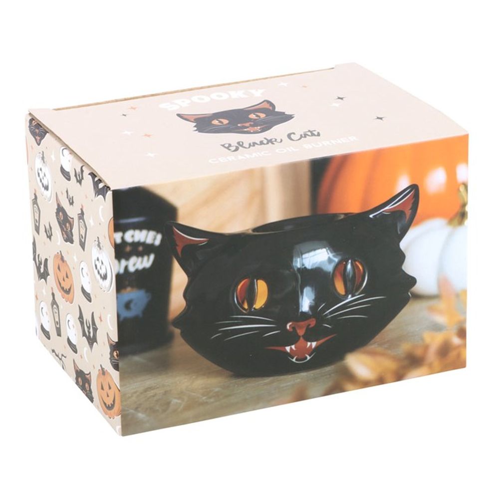 Spooky Black Cat Oil Burner: 6 - Oil & Wax Burners By Gift Moments