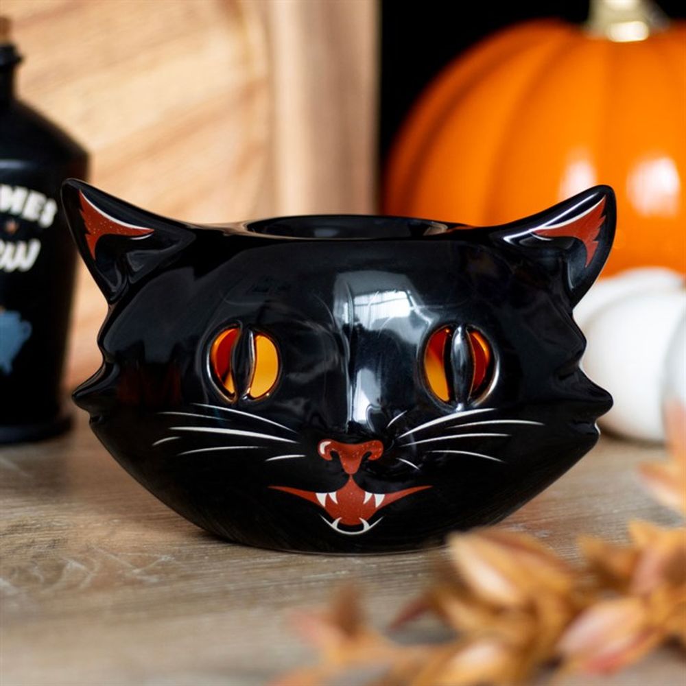 Spooky Black Cat Oil Burner: 1 - Oil & Wax Burners By Gift Moments
