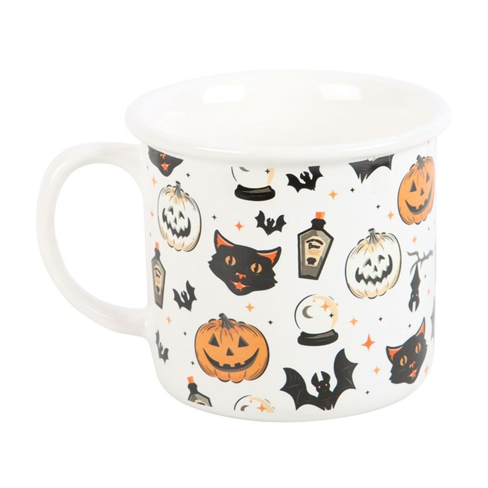 Halloween Black Cat and Pumpkin Mug: 2 - Mugs By Gift Moments