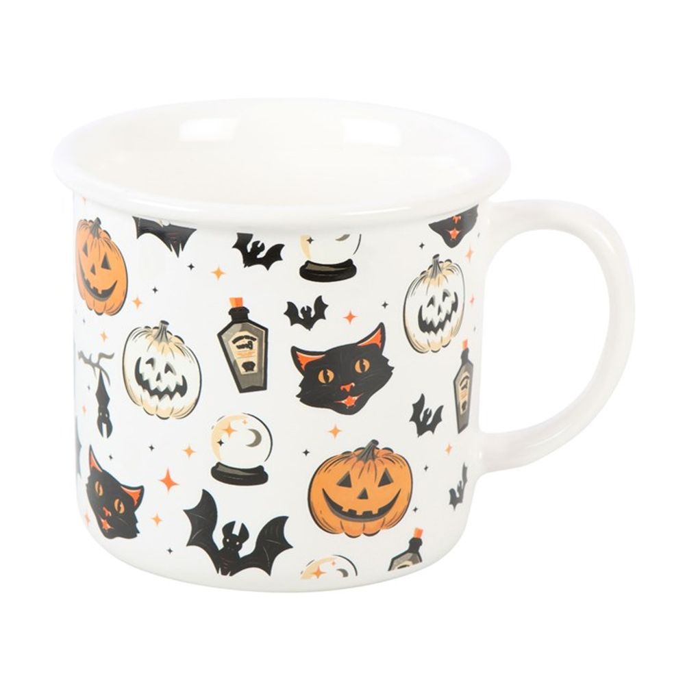 Halloween Black Cat and Pumpkin Mug: 4 - Mugs By Gift Moments