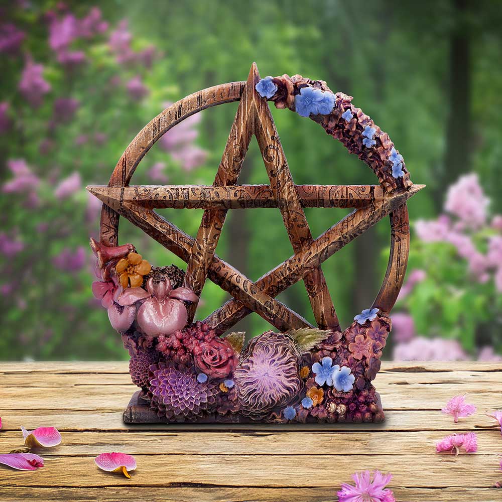 Spring Floral Decorative Pentagram Ornament - Shop Figures & Collectables At Gift Moments - 1