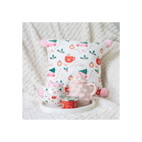 Christmas Fun Cushion with Pink Pom Poms: 5 - Cushions By Gift Moments