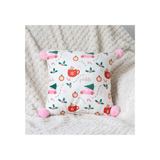 Christmas Fun Cushion with Pink Pom Poms: 4 - Cushions By Gift Moments