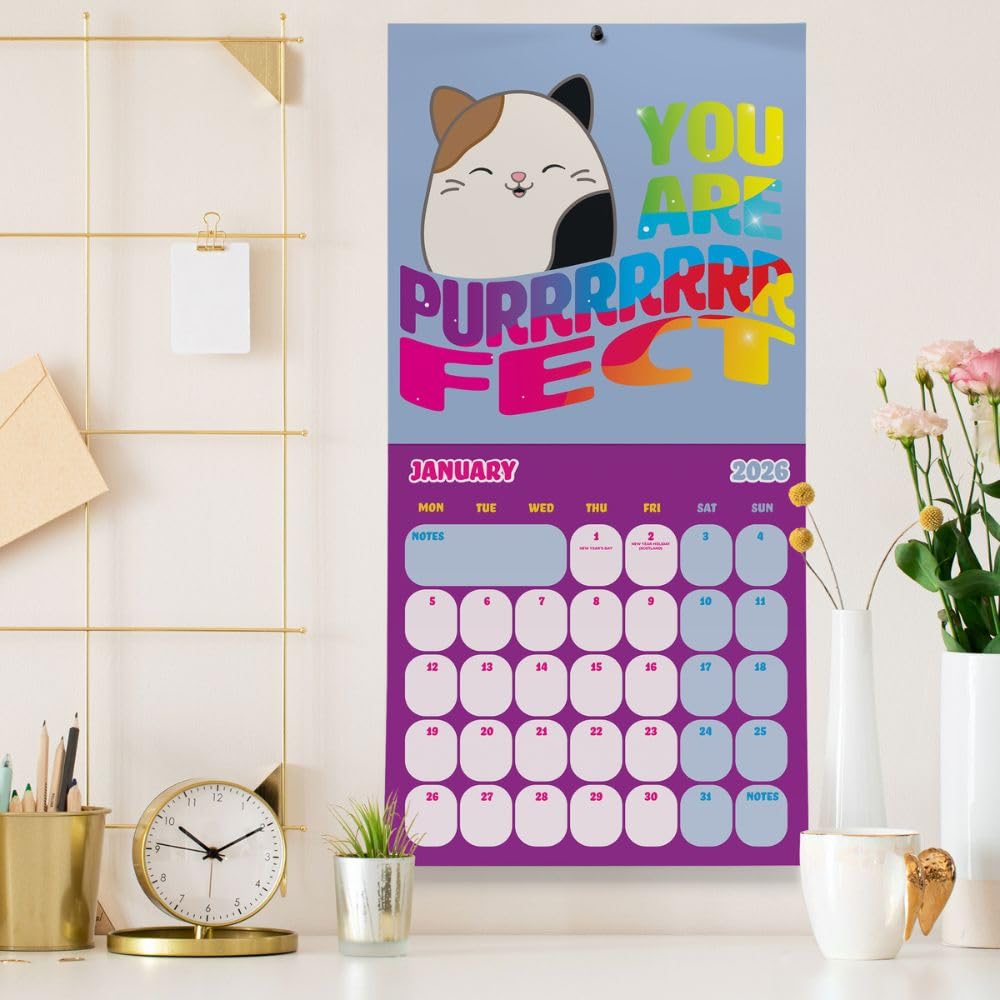 Squishmallows Square Calendar 2026: 3 - Calendars By Squishmallows
