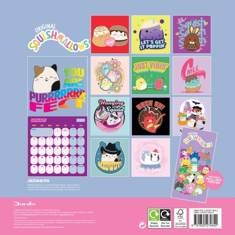 Squishmallows Square Calendar 2026: 4 - Calendars By Squishmallows