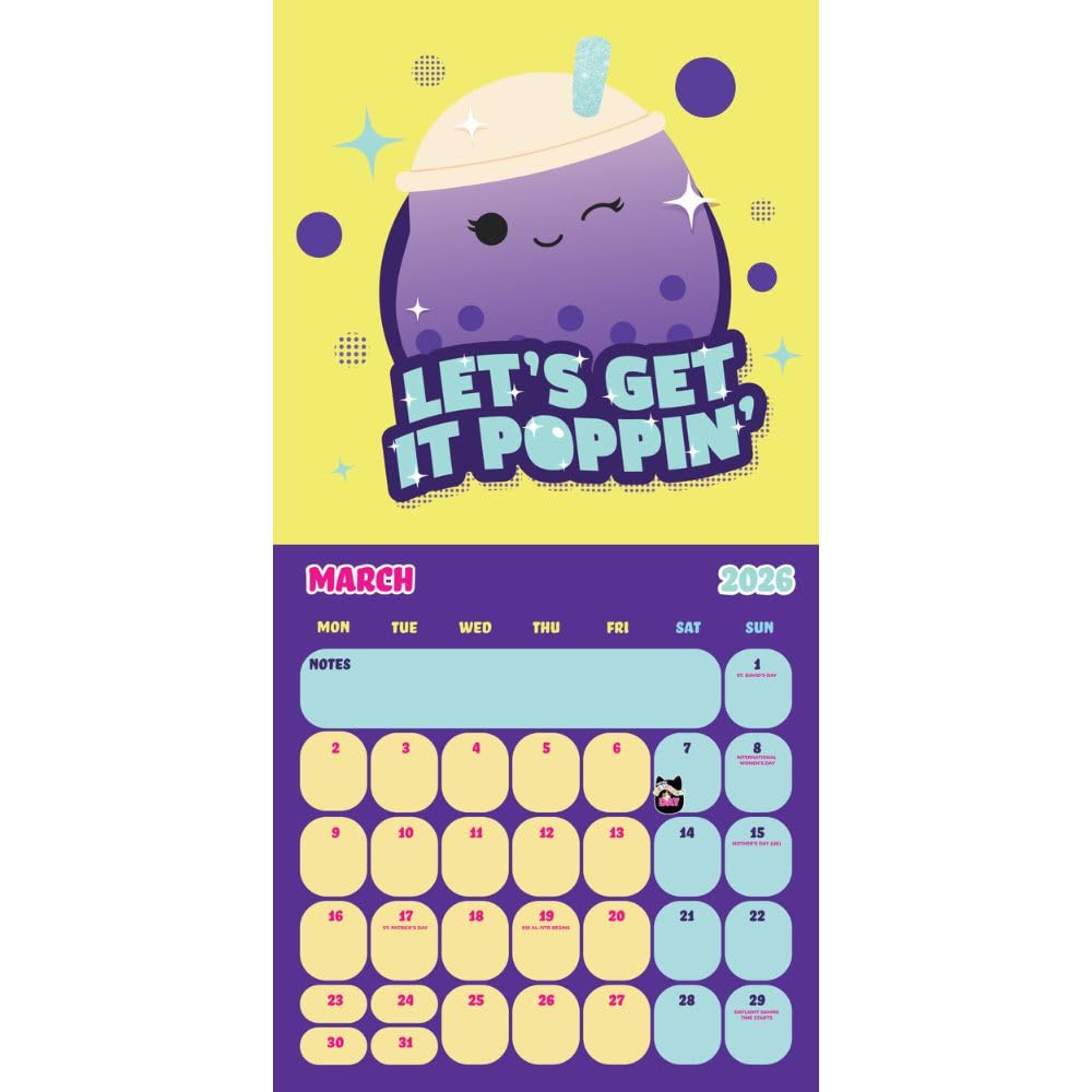 Squishmallows Square Calendar 2026: 2 - Calendars By Squishmallows