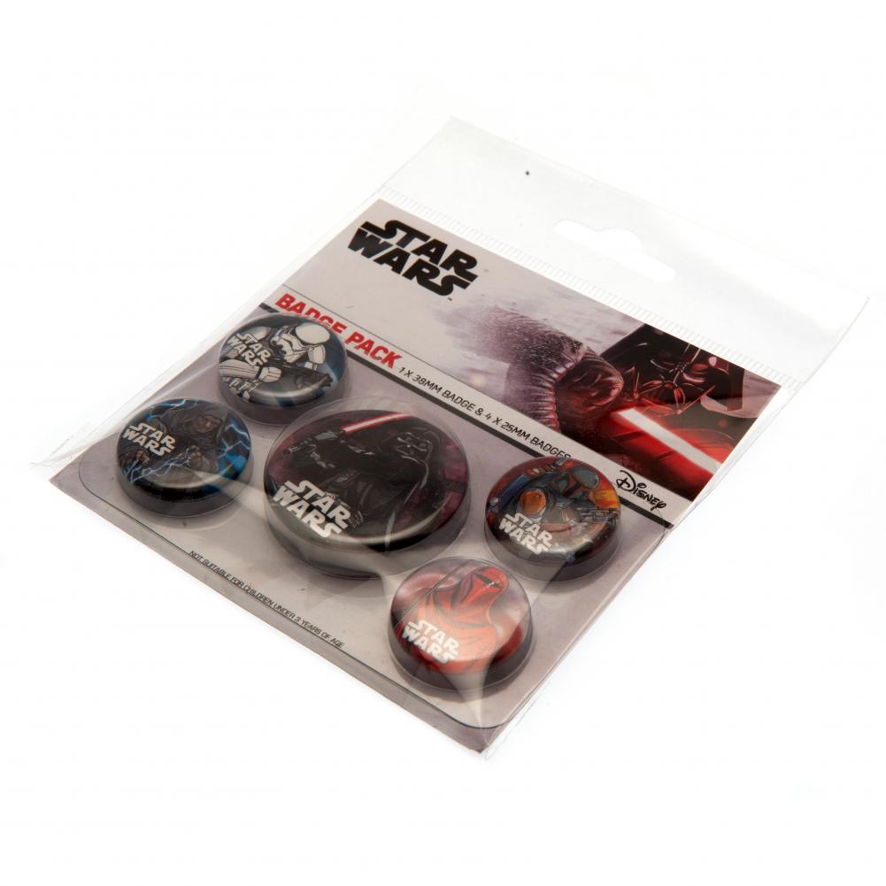 Star Wars Button Badge Set: 3 - Badges By Star Wars