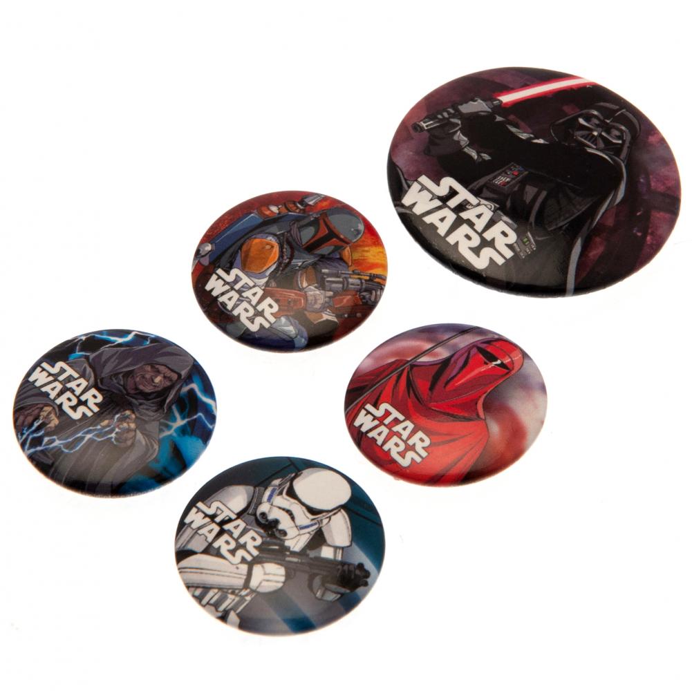 Star Wars Button Badge Set: 2 - Badges By Star Wars