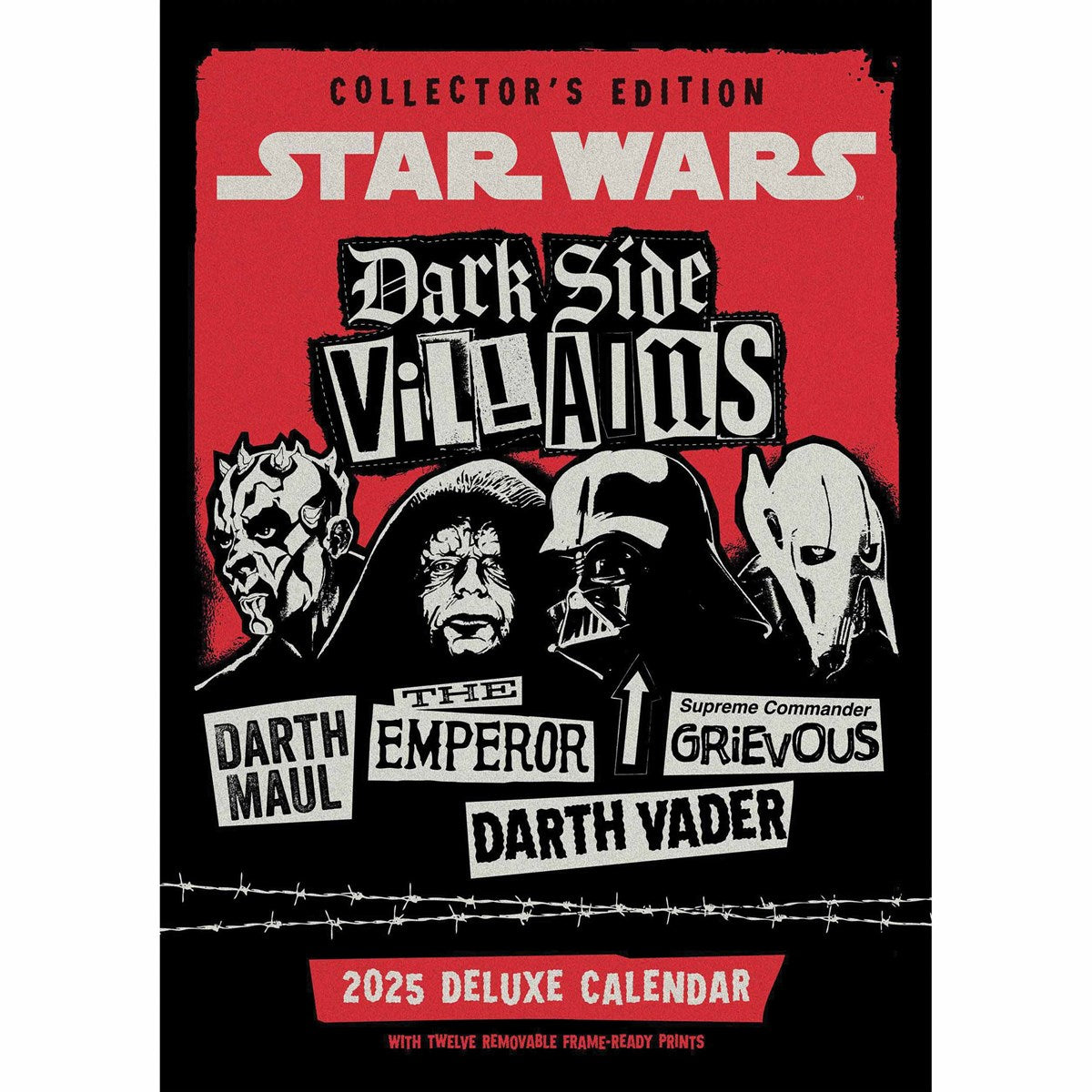 Star Wars Dark Side Deluxe Calendar 2025: 1 - Calendars By Star Wars