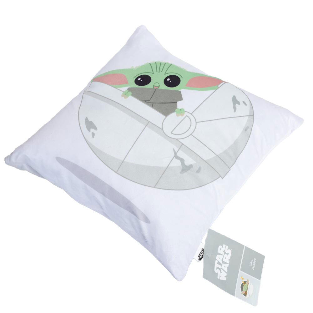 Star Wars: The Mandalorian Grogu Velvet Feel Cushion: 4 - Cushions By Star Wars: The Mandalorian