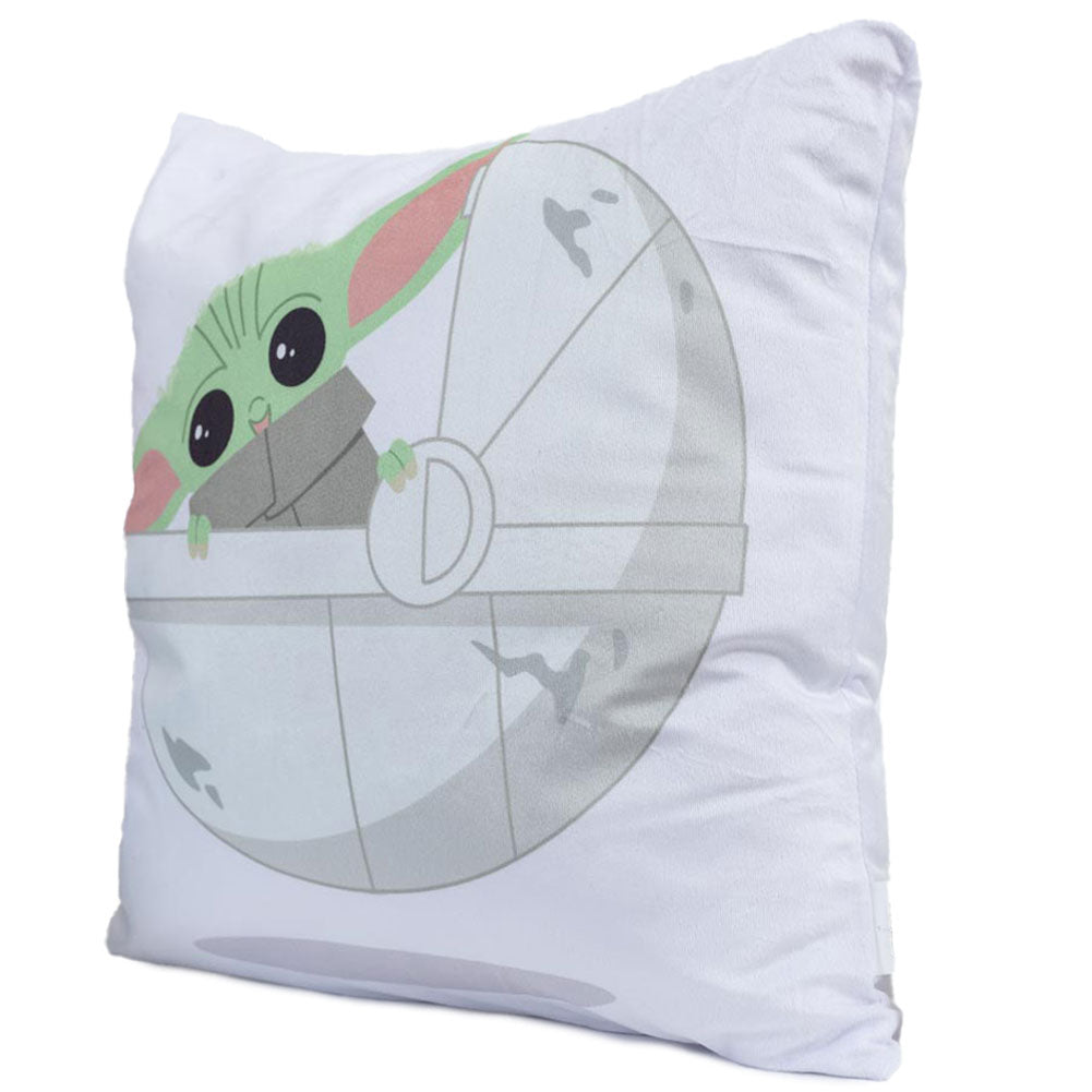 Star Wars: The Mandalorian Grogu Velvet Feel Cushion: 1 - Cushions By Star Wars: The Mandalorian