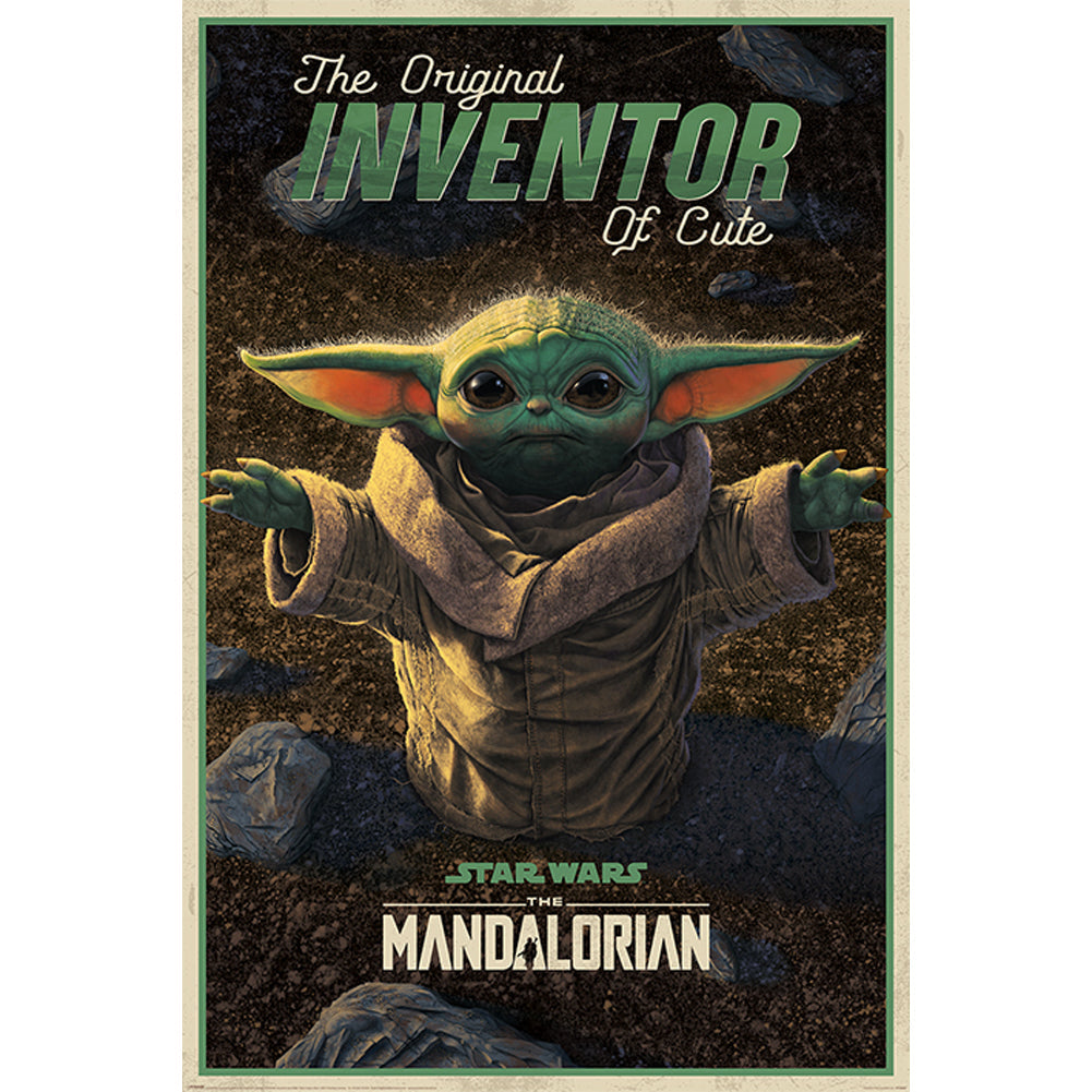 Star Wars: The Mandalorian Poster Inventor of Cute 174: 1 - Posters By Star Wars: The Mandalorian