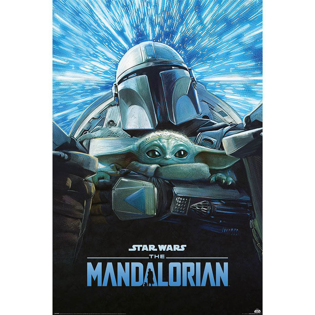 Star Wars: The Mandalorian Poster Lightspeed 232 - Shop Posters At Gift Moments - 1