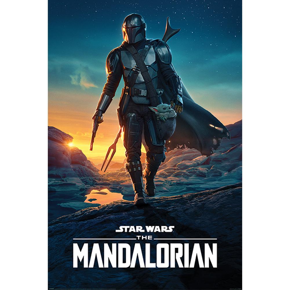 Star Wars: The Mandalorian Poster Nightfall 282 - Shop Posters At Gift Moments - 1