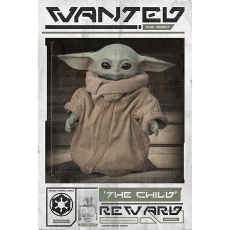 Star Wars: The Mandalorian Poster Wanted The Child 228: 1 - Posters By Star Wars: The Mandalorian