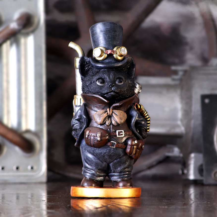 Steampunk Cat Figurine 19.5cm: 1 - Figures & Collectables By Gift Moments