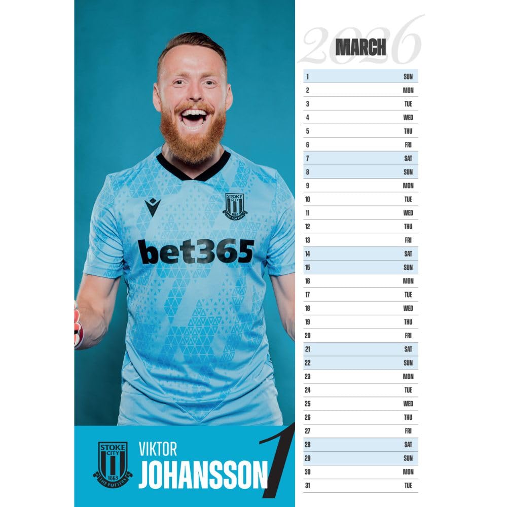 Stoke City FC A3 Calendar 2026: 3 - Calendars By Stoke City