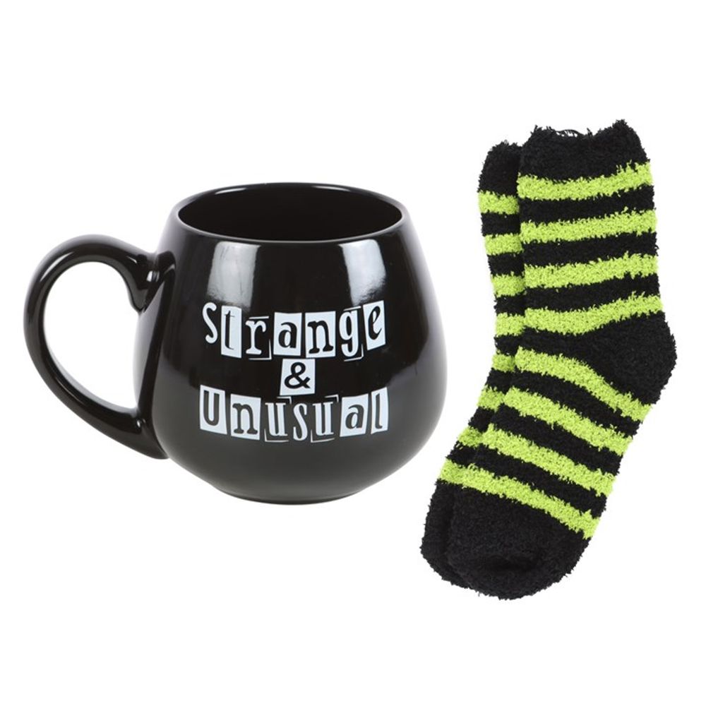 Strange & Unusual Mug and Socks Set: 4 - Mugs By Gift Moments
