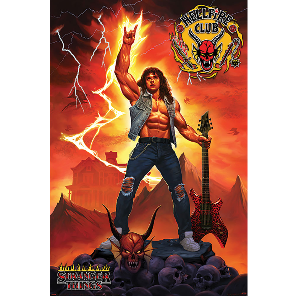 Stranger Things 4 Poster Hellfire Club 195: 1 - Posters By Stranger Things