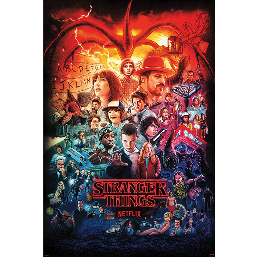 Stranger Things 4 Poster Montage 123: 1 Posters By Stranger Things
