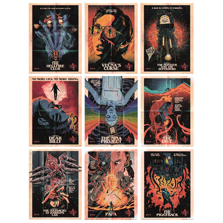 Stranger Things 4 Set of 9 Collector Prints: 1 - Wall Art By Stranger Things