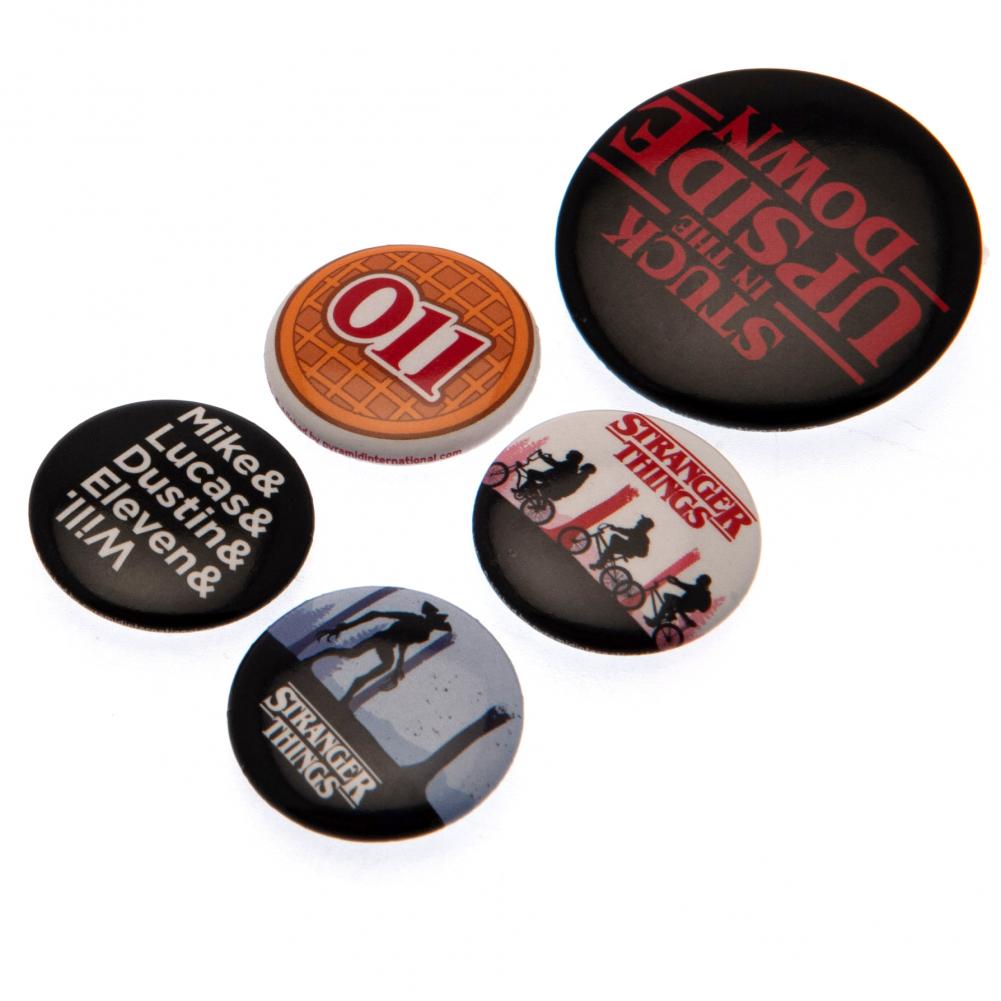 Stranger Things Button Badge Set - Shop Badges At Gift Moments - 2
