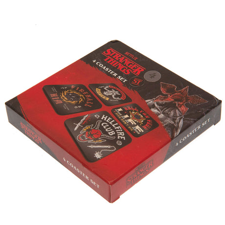 Stranger Things Coaster Set Hellfire Club: 4 - Coasters By Stranger Things