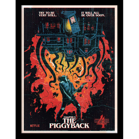 Stranger Things Framed Picture 16 x 12 Piggyback: 1 - Wall Art By Stranger Things